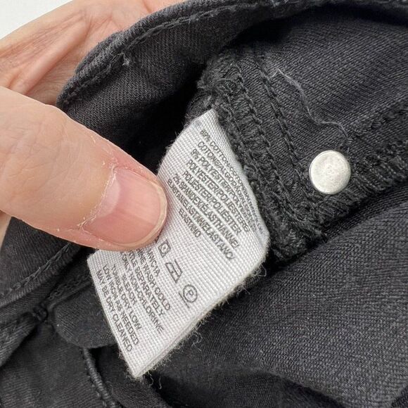 Free People Black Skinny Leg Jeggings Size 28R - Picture 4 of 4